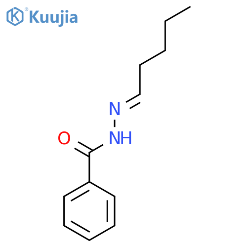 Benzoic acid, pentylidenehydrazide structure