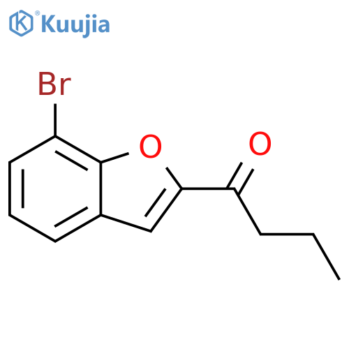 1-(7-Bromo-1-benzofuran-2-yl)butan-1-one structure