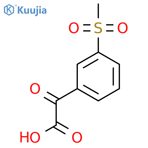 2-(3-methanesulfonylphenyl)-2-oxoacetic acid structure