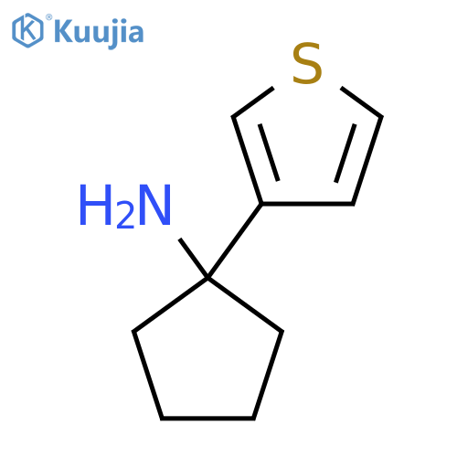 1-(Thiophen-3-yl)cyclopentan-1-amine structure