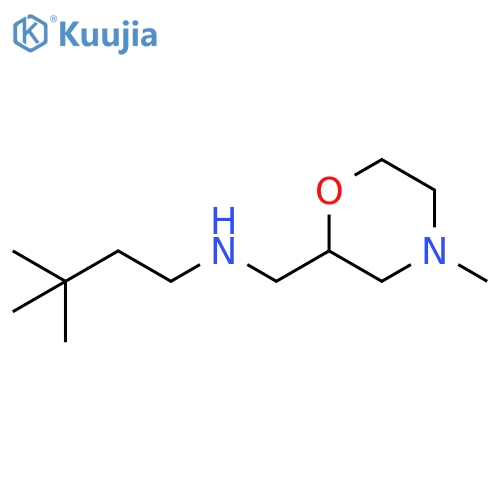 (3,3-dimethylbutyl)[(4-methylmorpholin-2-yl)methyl]amine structure