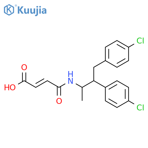 2-Butenoic acid,4-[[2,3-bis(4-chlorophenyl)-1-methylpropyl]amino]-4-oxo- (9CI) structure