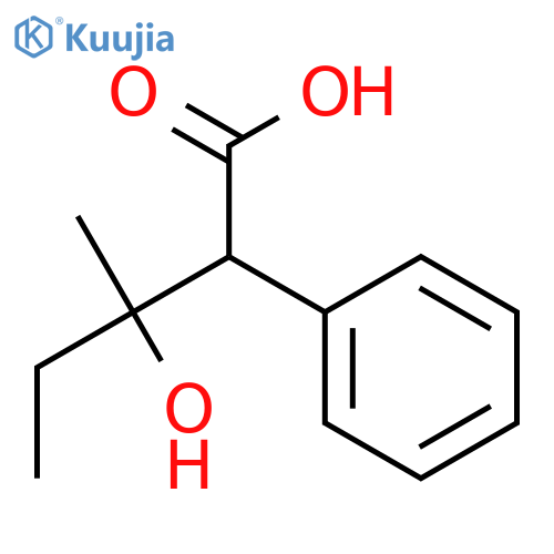 Benzeneacetic acid, a-(1-hydroxy-1-methylpropyl)- structure
