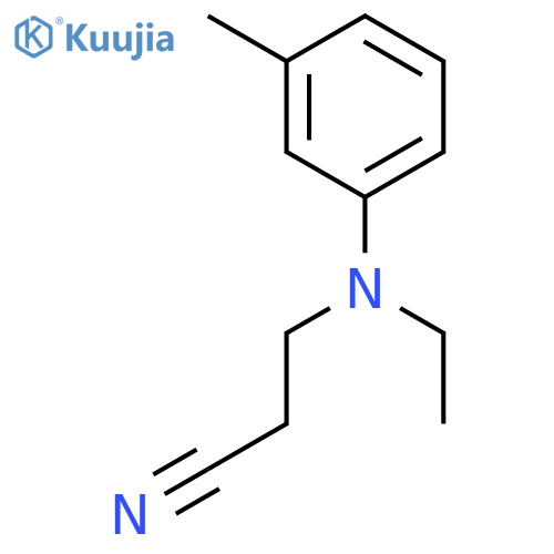 N-(2-Cyanoethyl)-N-ethyl-m-toluidine structure