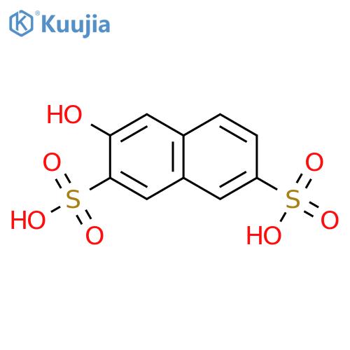 3-hydroxynaphthalene-2,7-disulphonic acid structure
