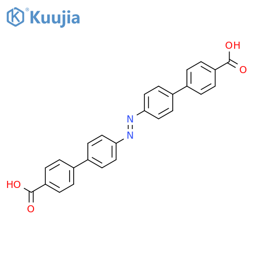 [1,1'-Biphenyl]-4-carboxylicacid, 4',4'''-(1,2-diazenediyl)bis- structure