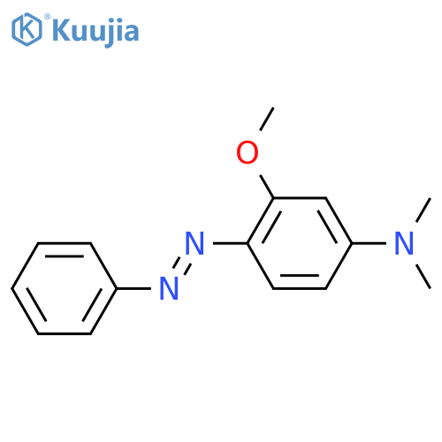 3-methoxy-N,N-dimethyl-4-[(E)-phenyldiazenyl]aniline structure