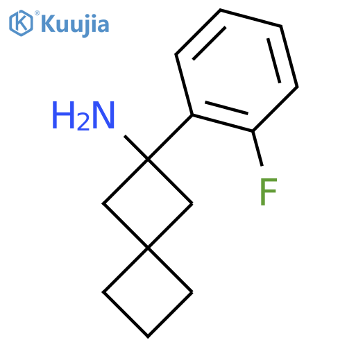 2-(2-Fluorophenyl)spiro[3.3]heptan-2-amine structure