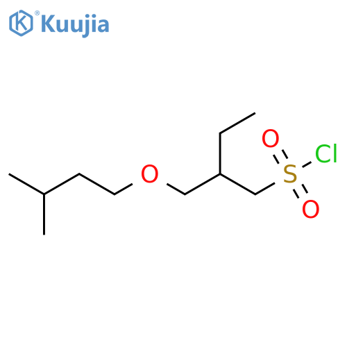 2-(3-methylbutoxy)methylbutane-1-sulfonyl chloride structure
