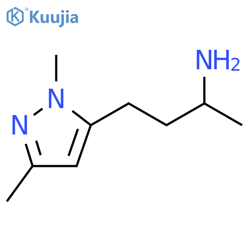4-(1,3-dimethyl-1H-pyrazol-5-yl)butan-2-amine structure