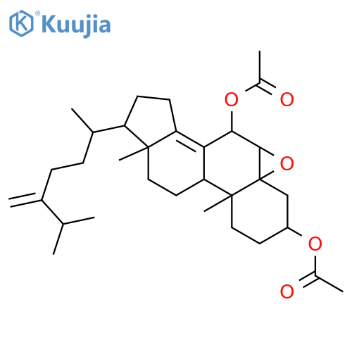5,6-Epoxyergosta-8(14),24(28)-diene-3,7-diol; (3β,5α,6α,7α)-form, Di-Ac structure