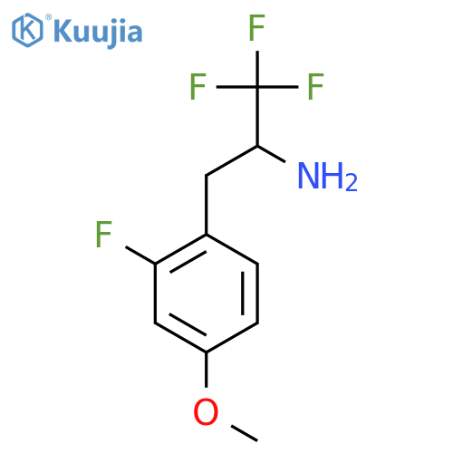 1,1,1-trifluoro-3-(2-fluoro-4-methoxyphenyl)propan-2-amine structure