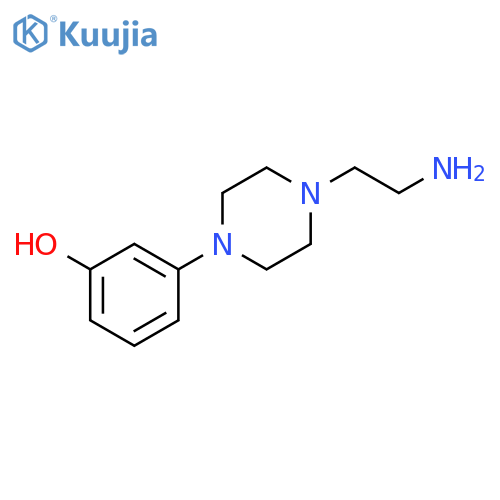 3-(4-(2-aminoethyl)piperazin-1-yl)phenol structure