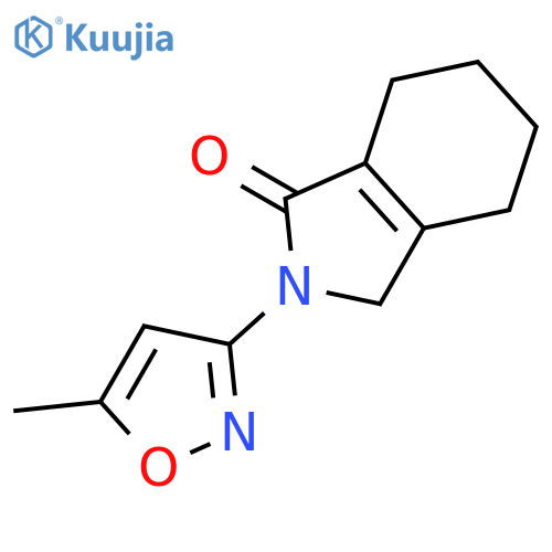 1H-ISOINDOL-1-ONE, 2,3,4,5,6,7-HEXAHYDRO-2-(5-METHYL-3-ISOXAZOLYL)- structure