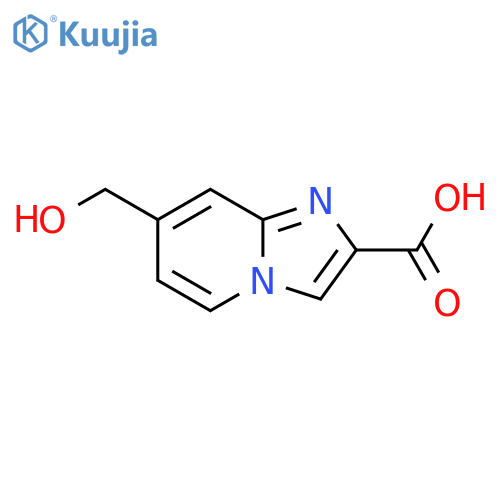 7-(hydroxymethyl)imidazo1,2-apyridine-2-carboxylic acid structure