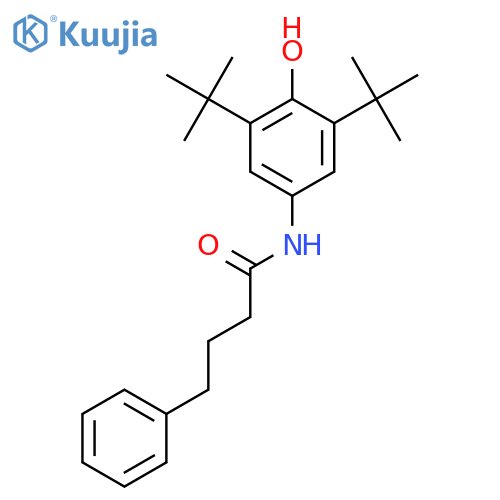Benzenebutanamide, N-[3,5-bis(1,1-dimethylethyl)-4-hydroxyphenyl]- structure