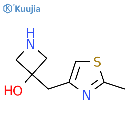 3-(2-methyl-1,3-thiazol-4-yl)methylazetidin-3-ol structure