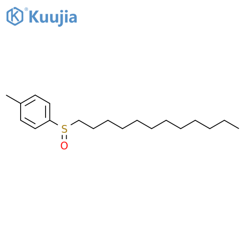 Benzene, 1-(dodecylsulfinyl)-4-methyl- structure