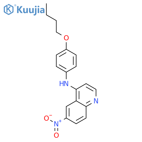 4-Quinolinamine, N-(4-butoxyphenyl)-6-nitro- structure