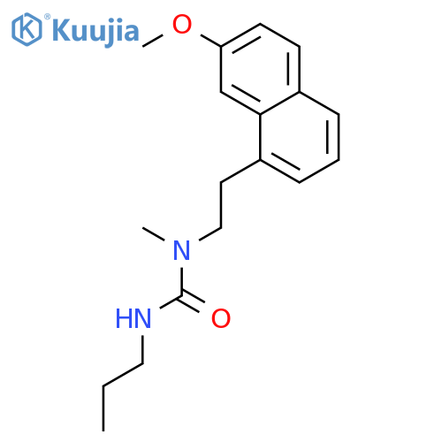 Urea, N-[2-(7-methoxy-1-naphthalenyl)ethyl]-N-methyl-N'-propyl- structure