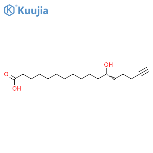 16-Heptadecynoic acid,12-hydroxy-, (S)- (9CI) structure