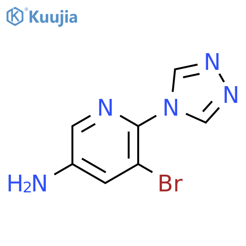 3-Pyridinamine, 5-bromo-6-(4H-1,2,4-triazol-4-yl)- structure