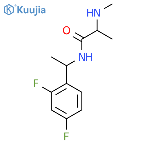 n-(1-(2,4-Difluorophenyl)ethyl)-2-(methylamino)propanamide structure