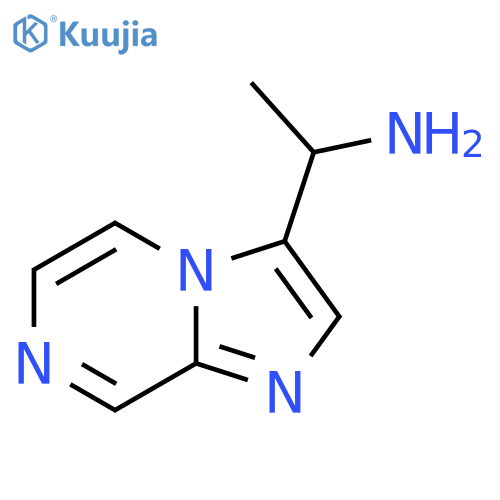 1-{imidazo1,2-apyrazin-3-yl}ethan-1-amine structure