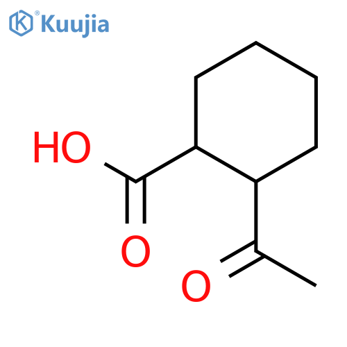 2-acetylcyclohexane-1-carboxylic acid structure