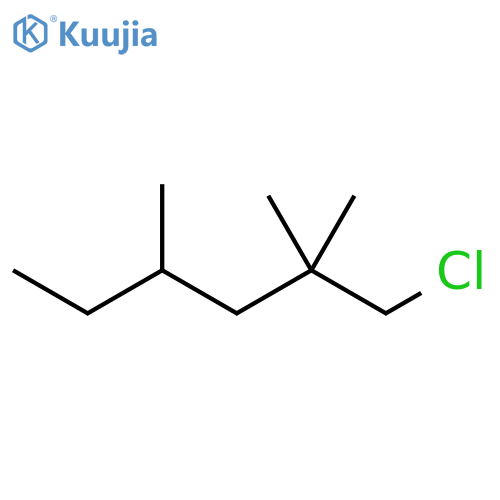Hexane, 1-chloro-2,2,4-trimethyl- structure