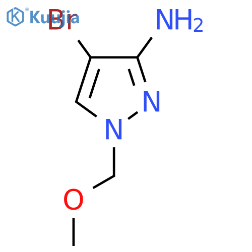4-bromo-1-(methoxymethyl)-1H-pyrazol-3-amine structure