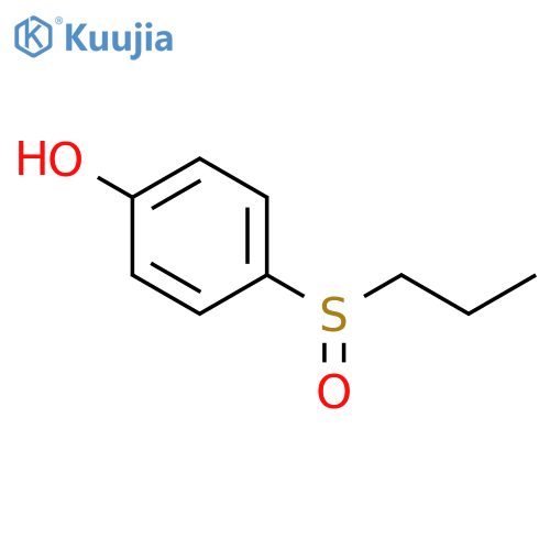 Phenol, 4-(propylsulfinyl)- structure