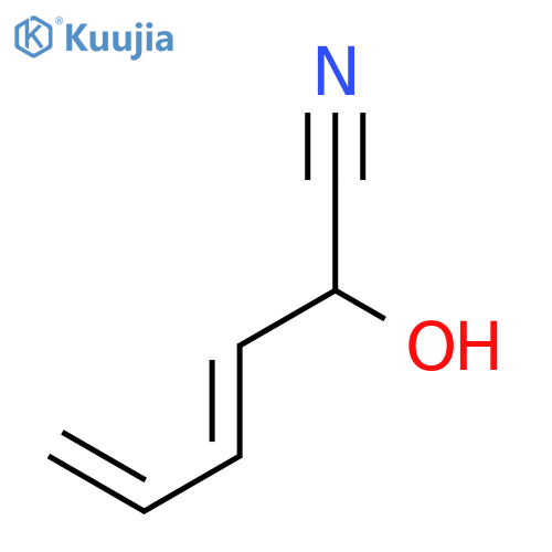 3,5-Hexadienenitrile, 2-hydroxy-, (E)- structure