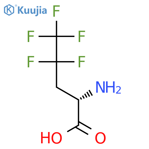 (2S)-2-amino-4,4,5,5,5-pentafluoropentanoic acid structure