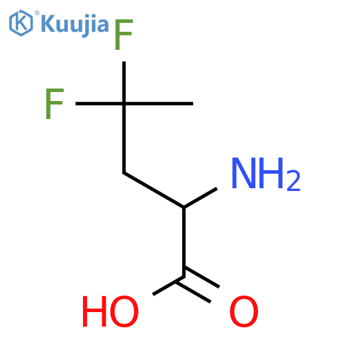 (2S)-2-amino-4,4-difluoropentanoic acid structure