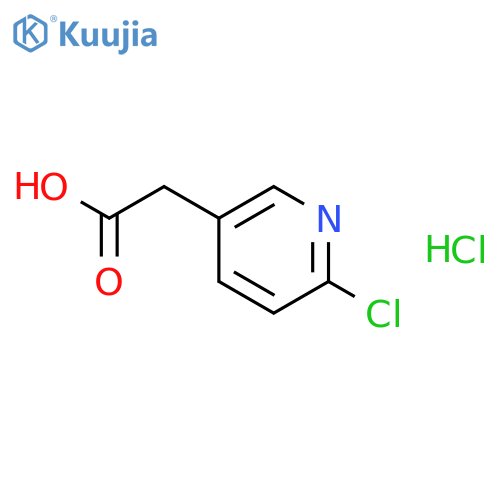 3-Pyridineacetic acid, 6-chloro-, hydrochloride structure