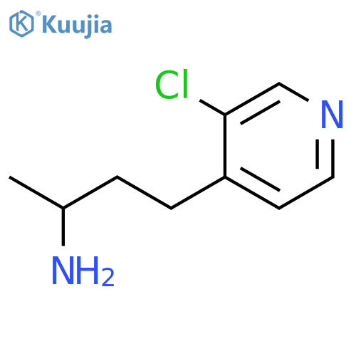 4-(3-chloropyridin-4-yl)butan-2-amine structure