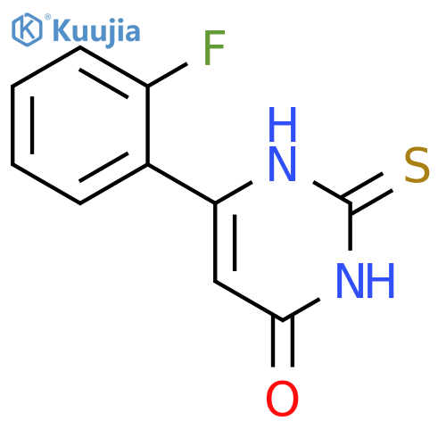 6-(2-fluorophenyl)-2-thioxo-2,3-dihydropyrimidin-4(1H)-one structure