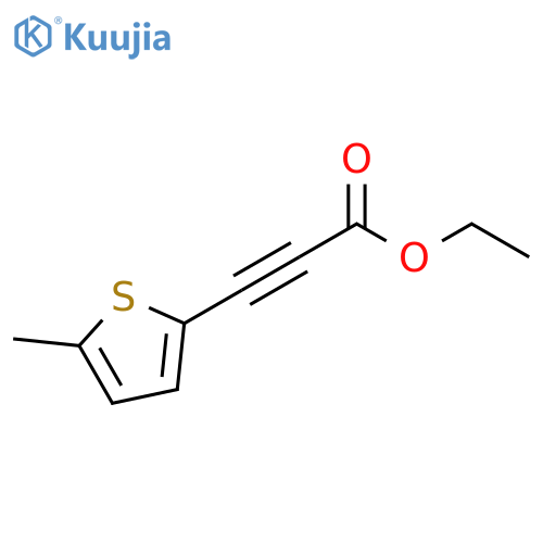 2-Propynoic acid, 3-(5-methyl-2-thienyl)-, ethyl ester structure