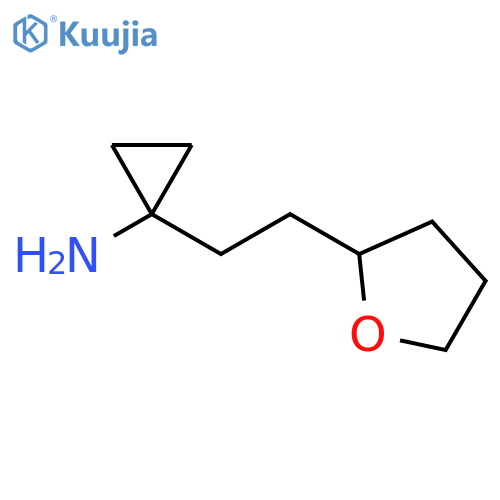 1-2-(oxolan-2-yl)ethylcyclopropan-1-amine structure