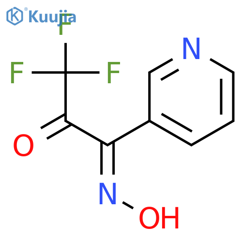 1,2-Propanedione, 3,3,3-trifluoro-1-(3-pyridinyl)-, 1-oxime structure