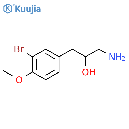 1-amino-3-(3-bromo-4-methoxyphenyl)propan-2-ol structure