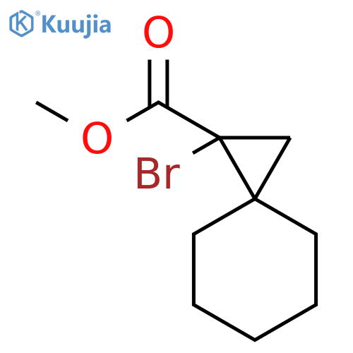 Spiro[2.5]octane-1-carboxylic acid, 1-bromo-, methyl ester, (±)- structure