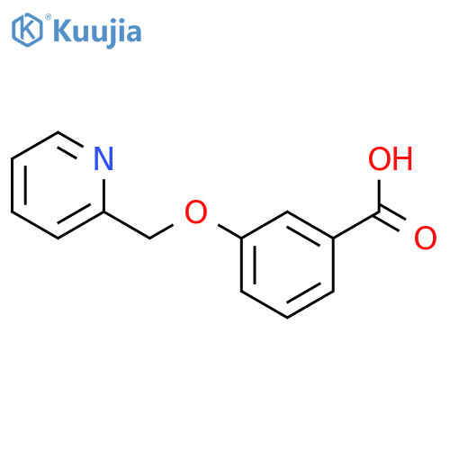 Benzoic acid, 3-(2-pyridinylmethoxy)- structure