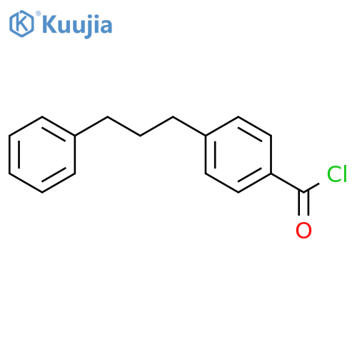 Benzoyl chloride, 4-(3-phenylpropyl)- structure
