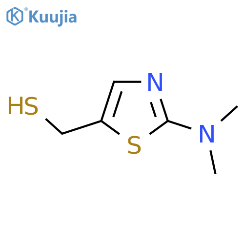 2-(dimethylamino)-1,3-thiazol-5-ylmethanethiol structure