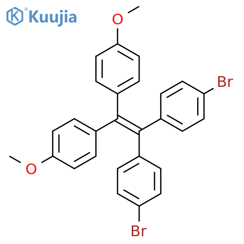 4,4'-(2,2-Bis(4-bromophenyl)ethene-1,1-diyl)bis(methoxybenzene) structure