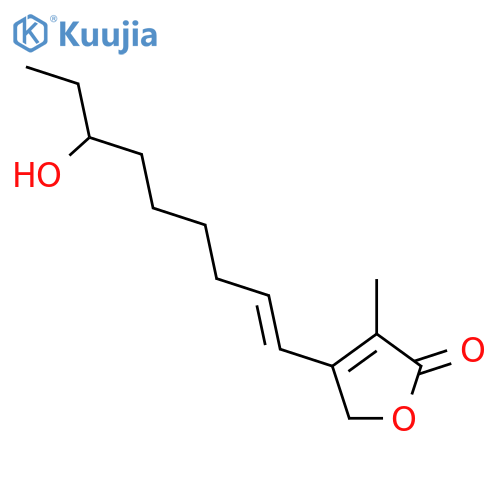 2(5H)-Furanone,4-(7-hydroxy-1-nonenyl)-3-methyl-, (E)-(+)- (9CI) structure