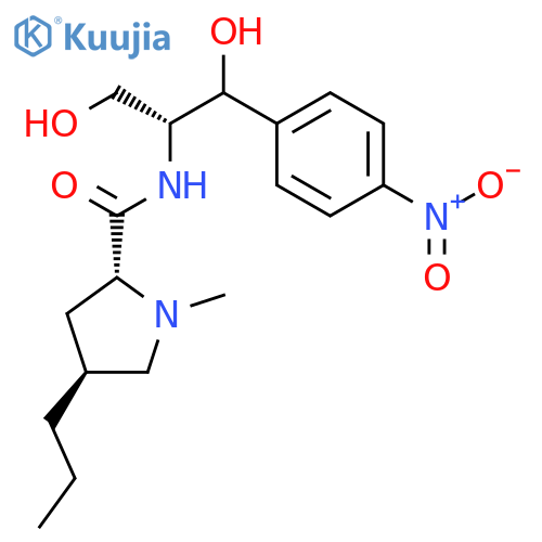 2-Pyrrolidinecarboxamide,N-[2-hydroxy-1-(hydroxymethyl)-2-(4-nitrophenyl)ethyl]-1-methyl-4-propyl-,[2S-[2a(1S*,2S*),4b]]- (9CI) structure