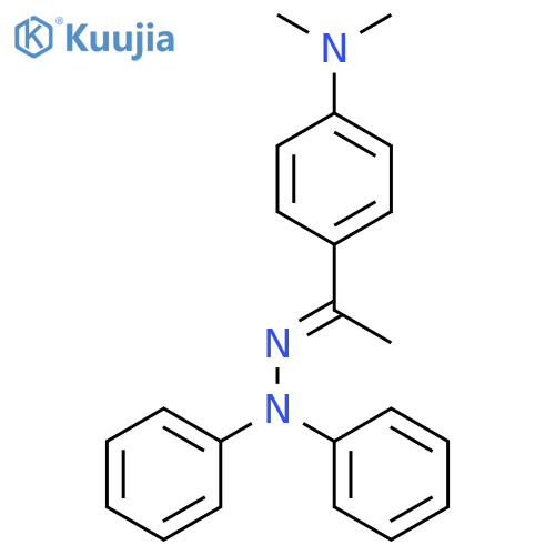 ETHANONE, 1-[4-(DIMETHYLAMINO)PHENYL]-, DIPHENYLHYDRAZONE structure
